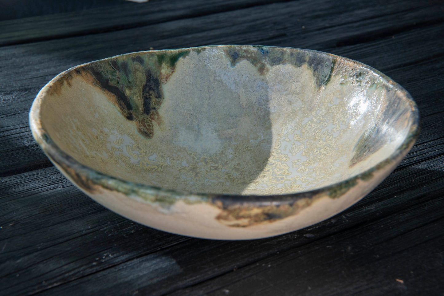 Melted Green Bowl