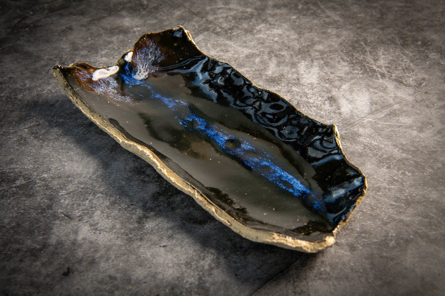 Scratches Deep Blue Tray