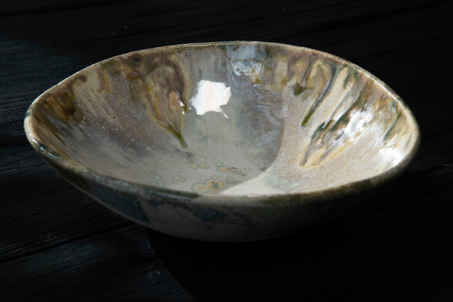 Melted Green Bowl