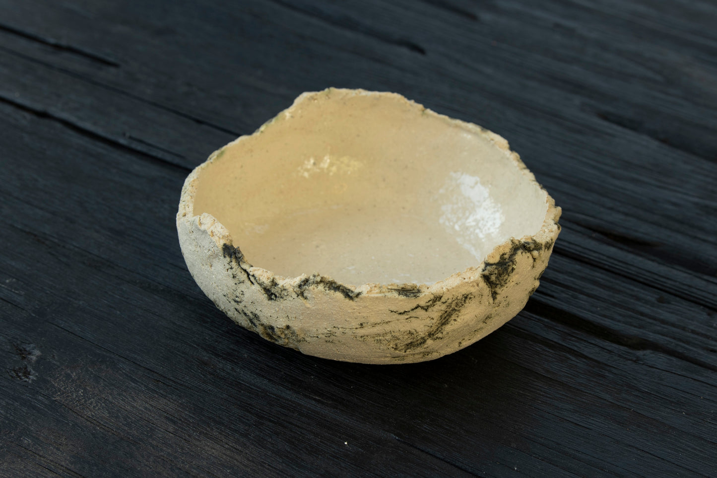 White Stone Round Bowl