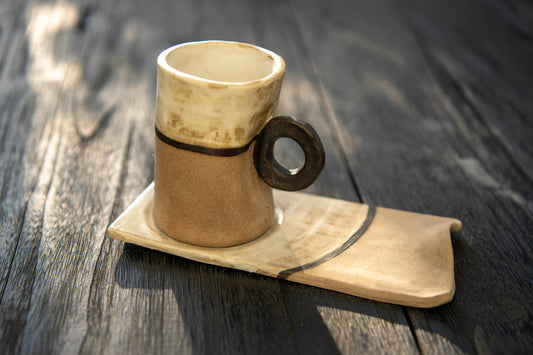 Oryx Coffee Cup and Saucer Set